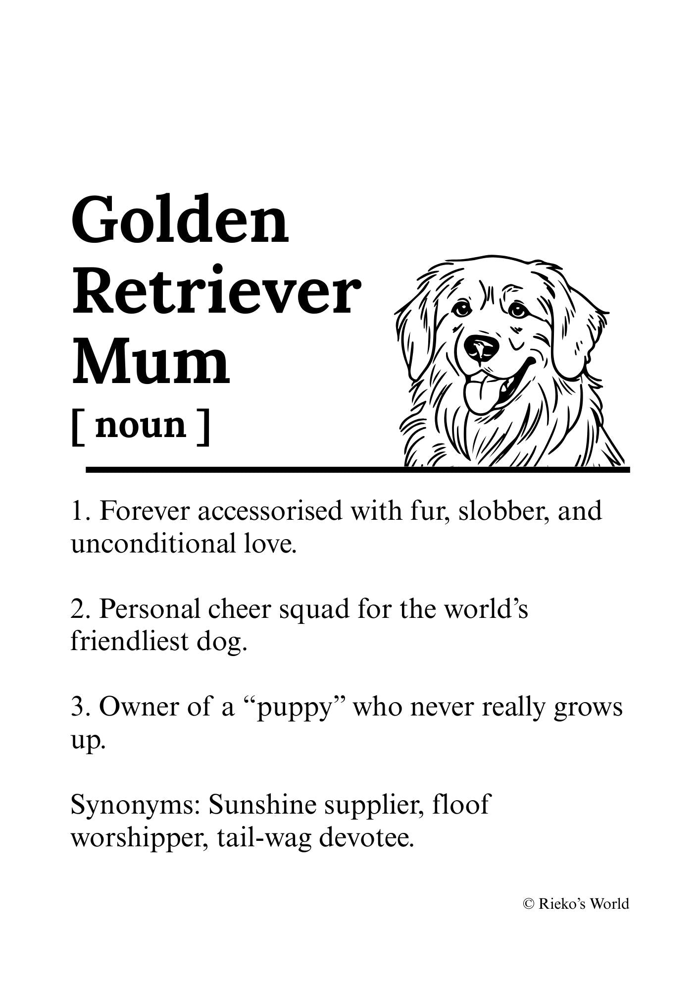Dog Mum Breed Digital Downloadable PRINT Only