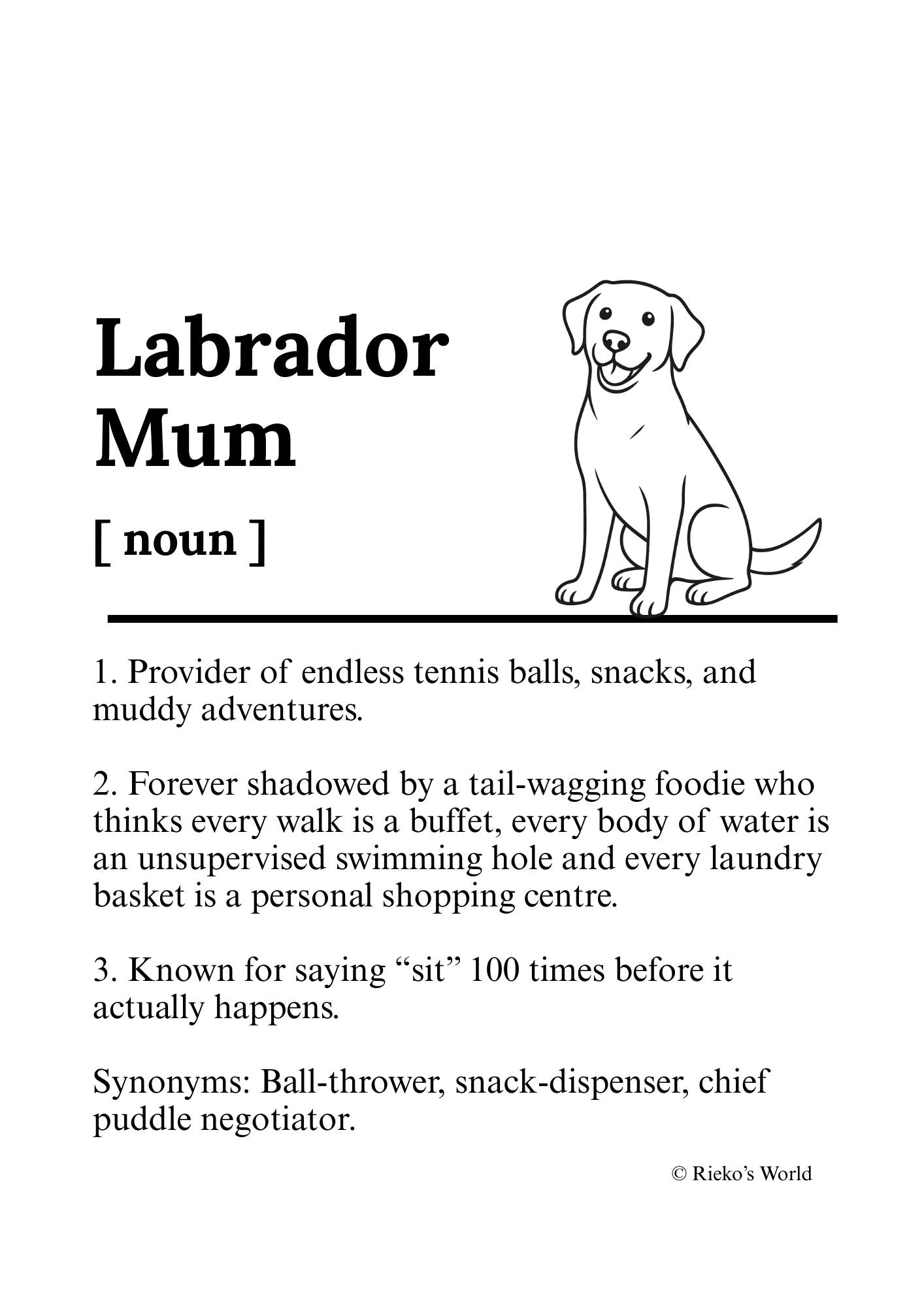Dog Mum Breed Digital Downloadable PRINT Only