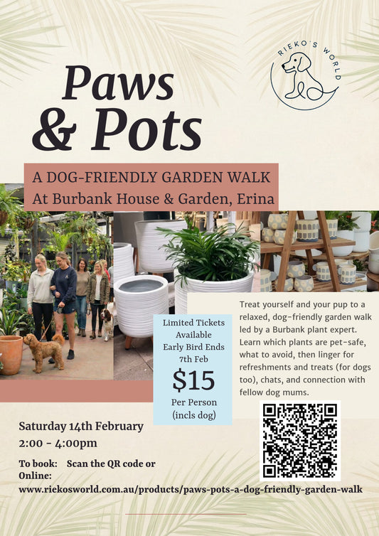 14th Feb - Paws & Pots: A Dog-Friendly Garden Tour at Burbank