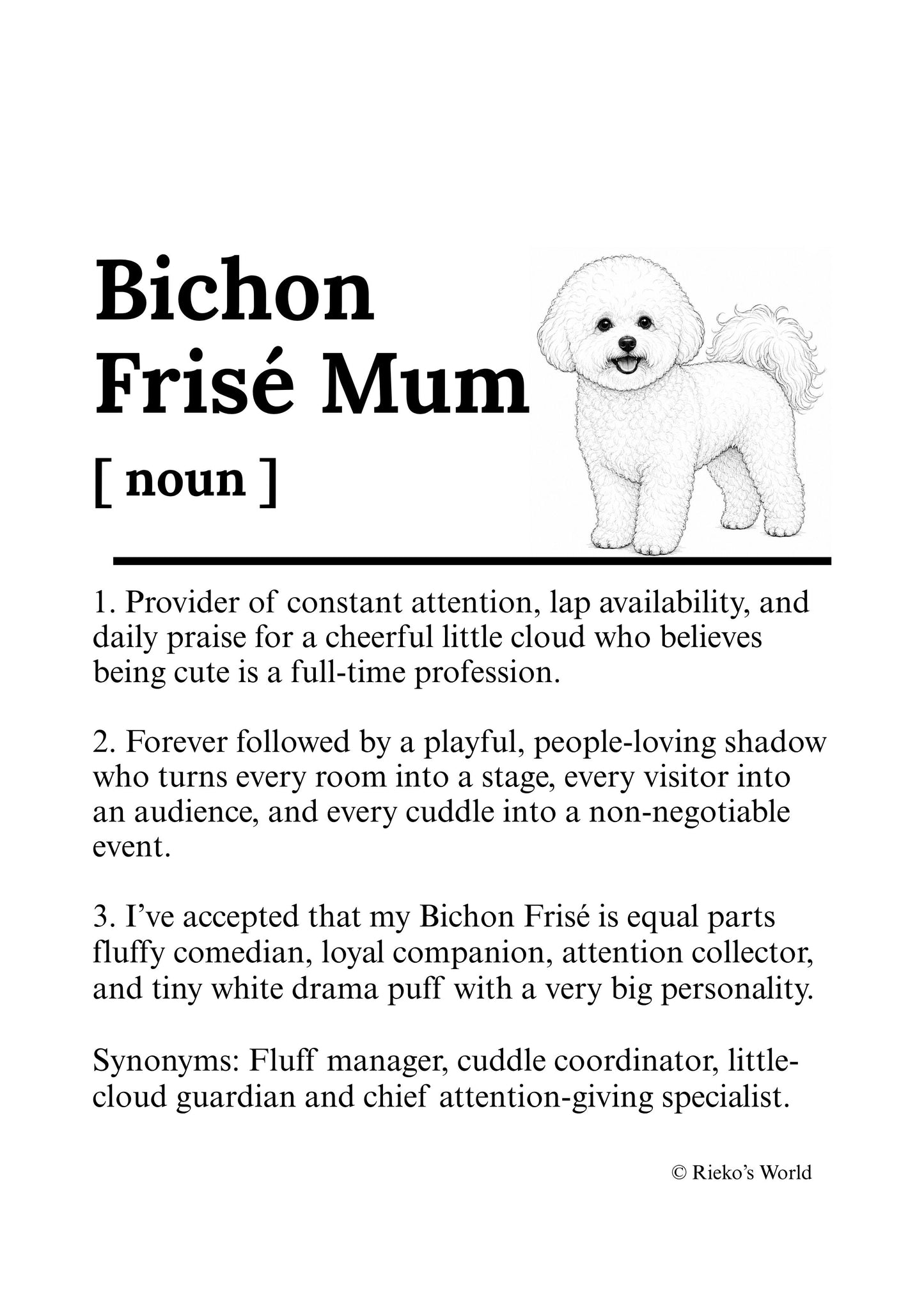 Dog Mum Definition™ Digital Downloadable Only - Breed Edition
