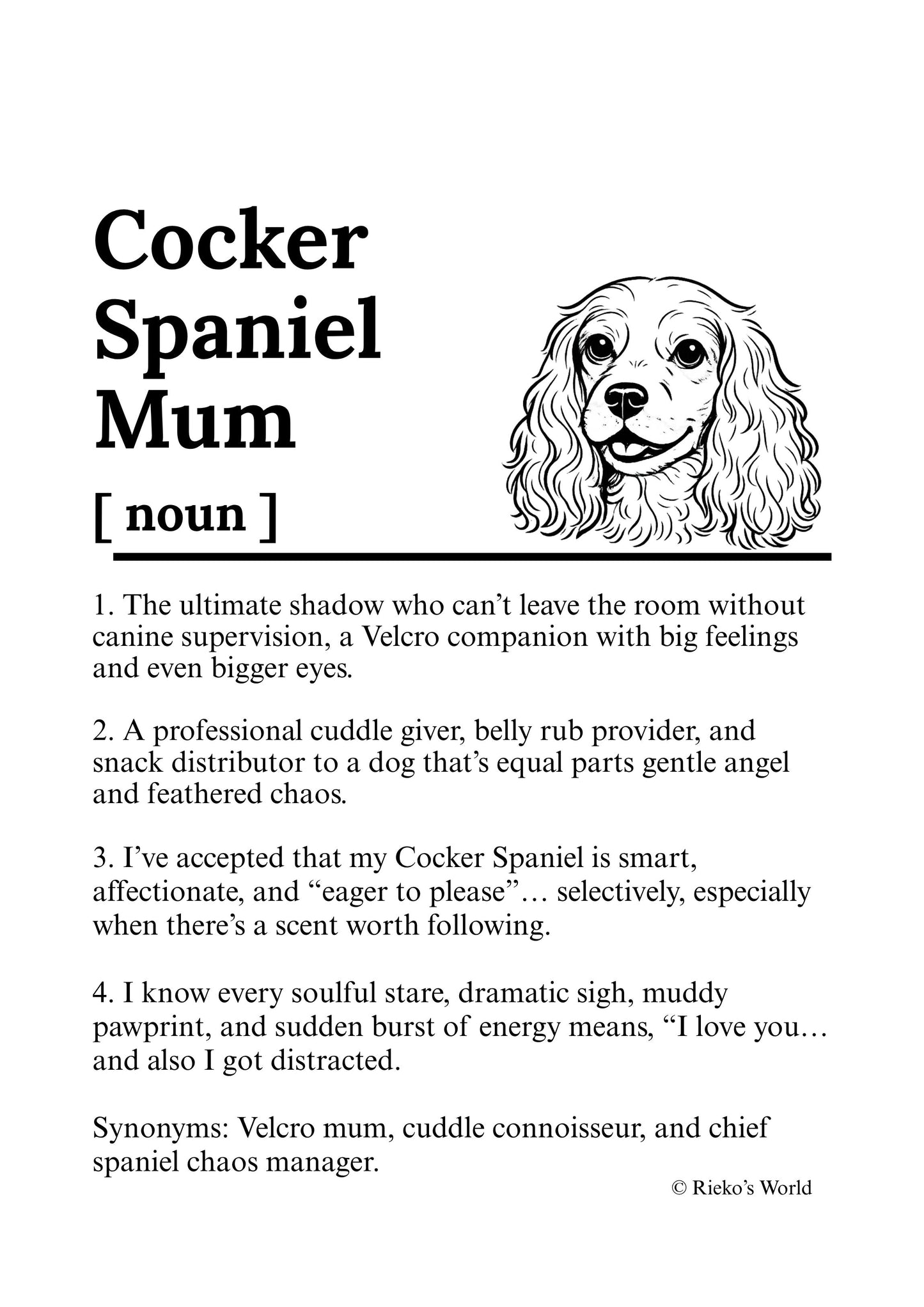 Dog Mum Definition™ Digital Downloadable Only - Breed Edition