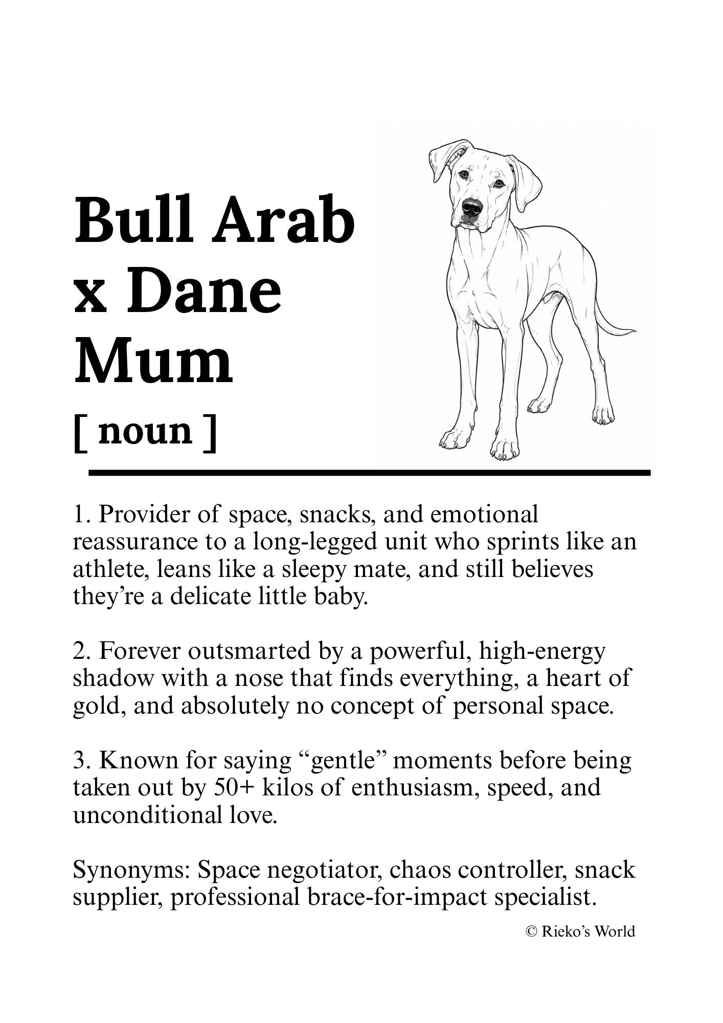 Dog Mum Definition™ Digital Downloadable Only - Breed Edition