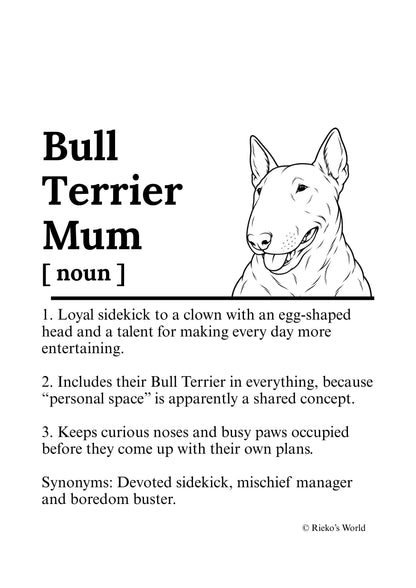 Dog Mum Definition™ Breed Print (Digital Download) - Wall Art for Dog Mums