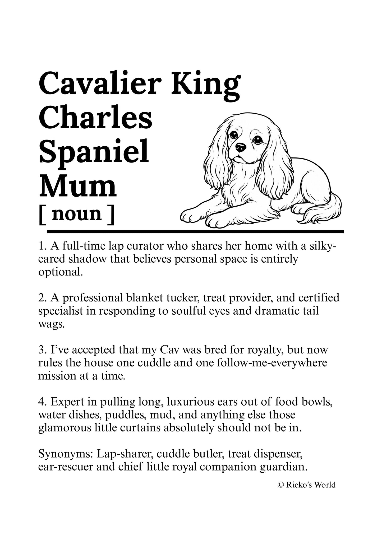 Dog Mum Definition™ Digital Downloadable Only - Breed Edition