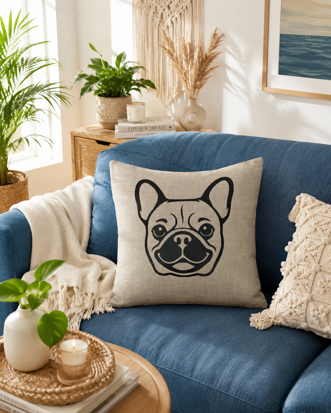 French Bulldog Cushion Cover | Frenchie Home Decor Gift