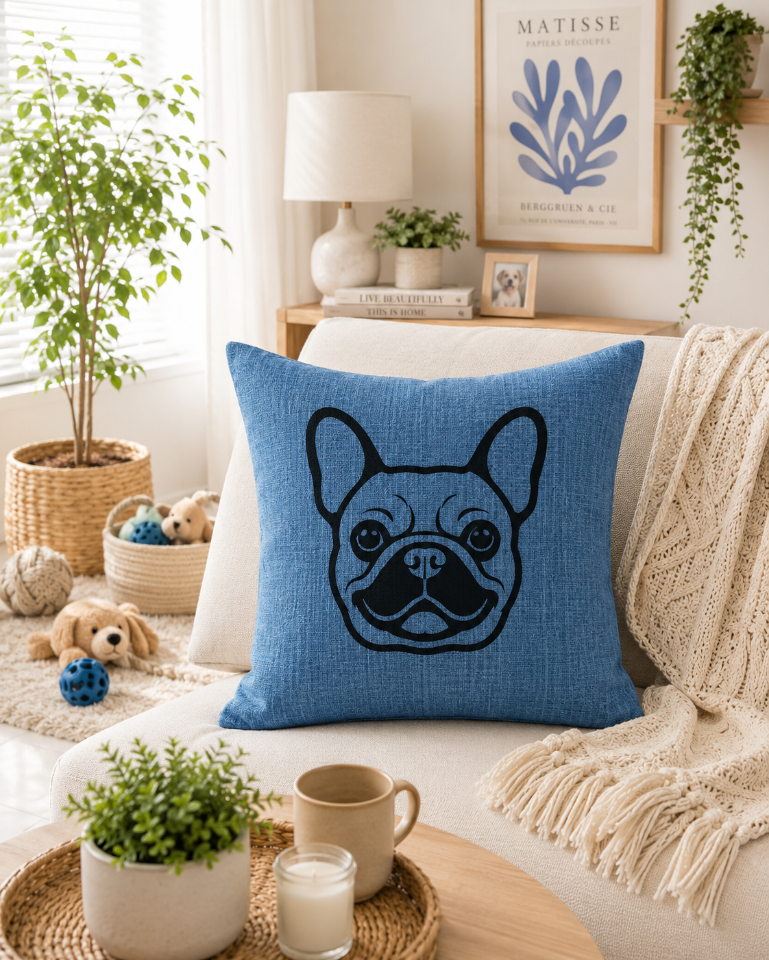 French Bulldog Cushion Cover | Frenchie Home Decor Gift