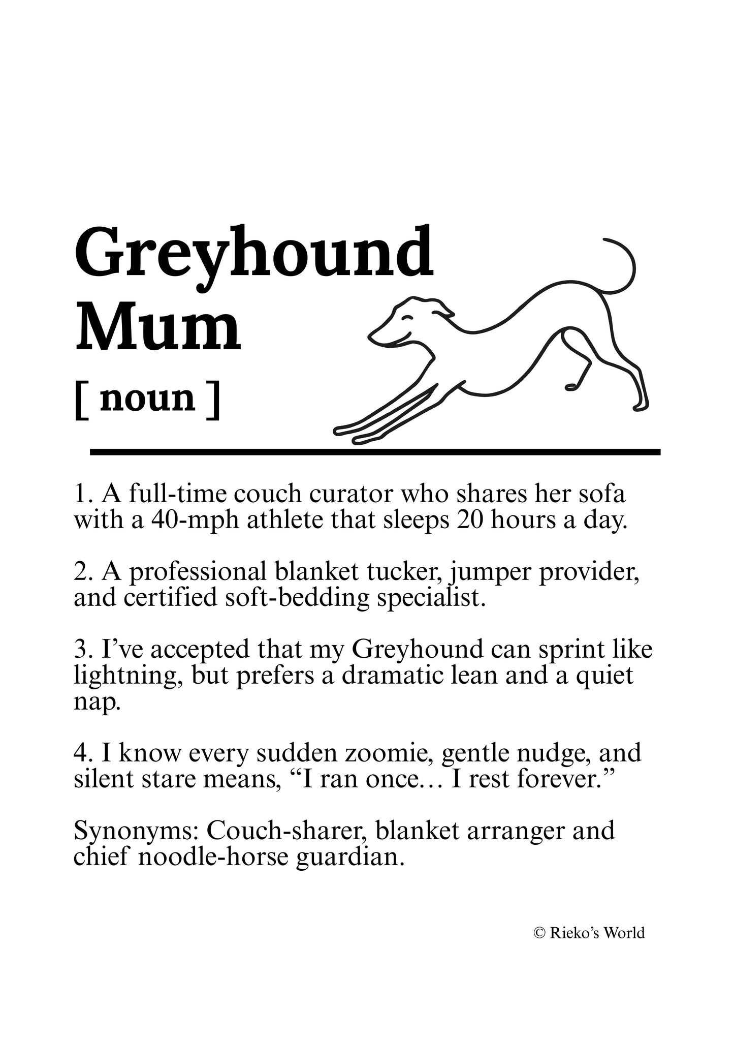 Dog Mum Definition™ Digital Downloadable Only - Breed Edition