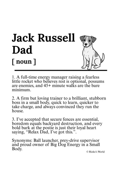 Dog Mum Definition™ Breed Print - A4 Wall Art Gift for Dog Mums Australia