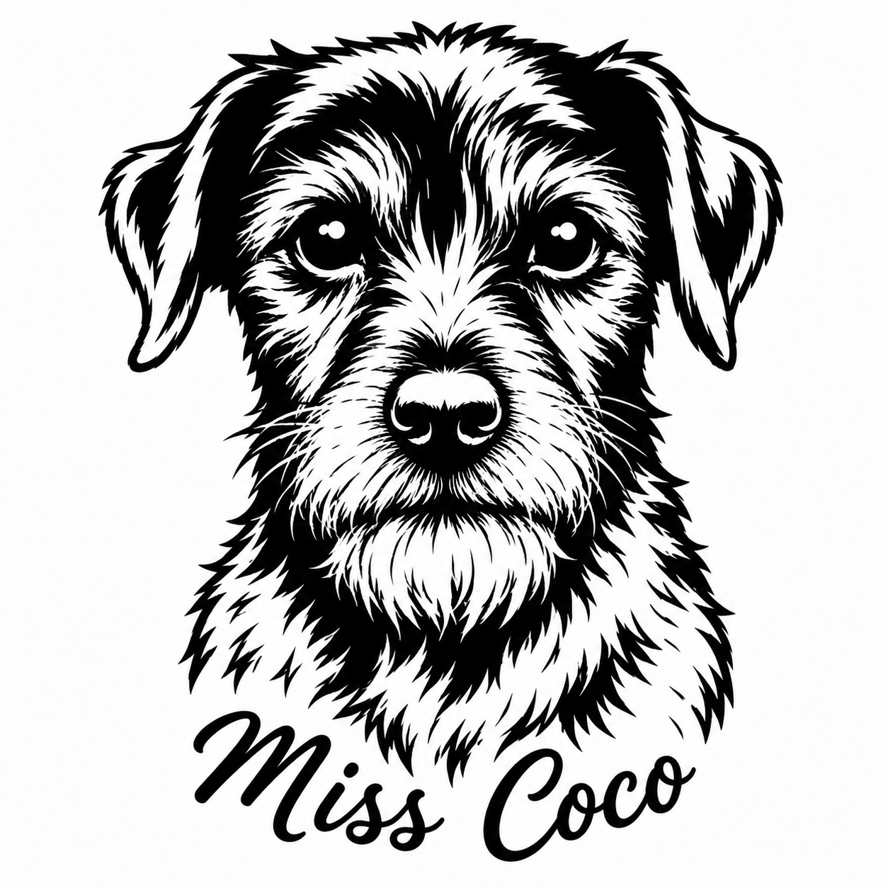 Custom Dog Portrait Cushion | Personalised from Your Photo