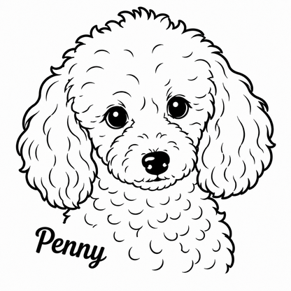 Custom Dog Portrait Cushion | Personalised from Your Photo