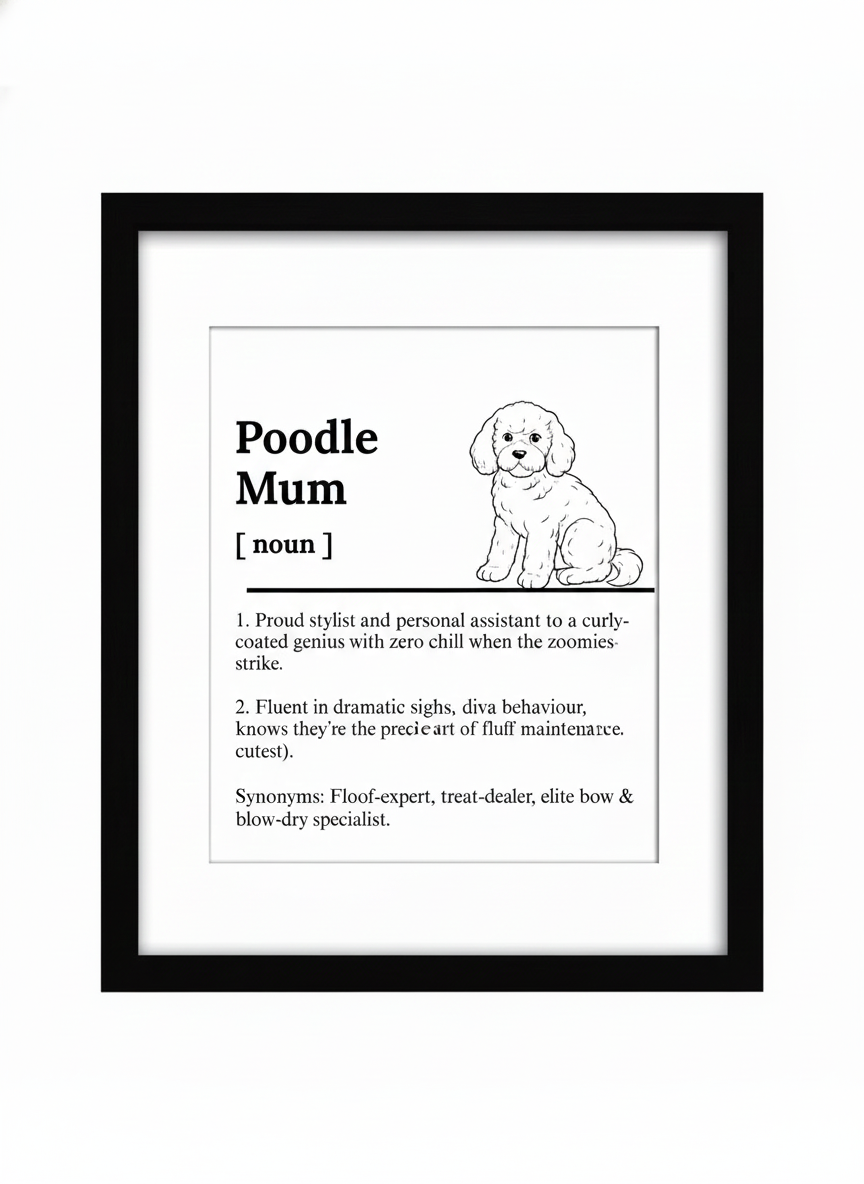 Dog Mum Framed Prints