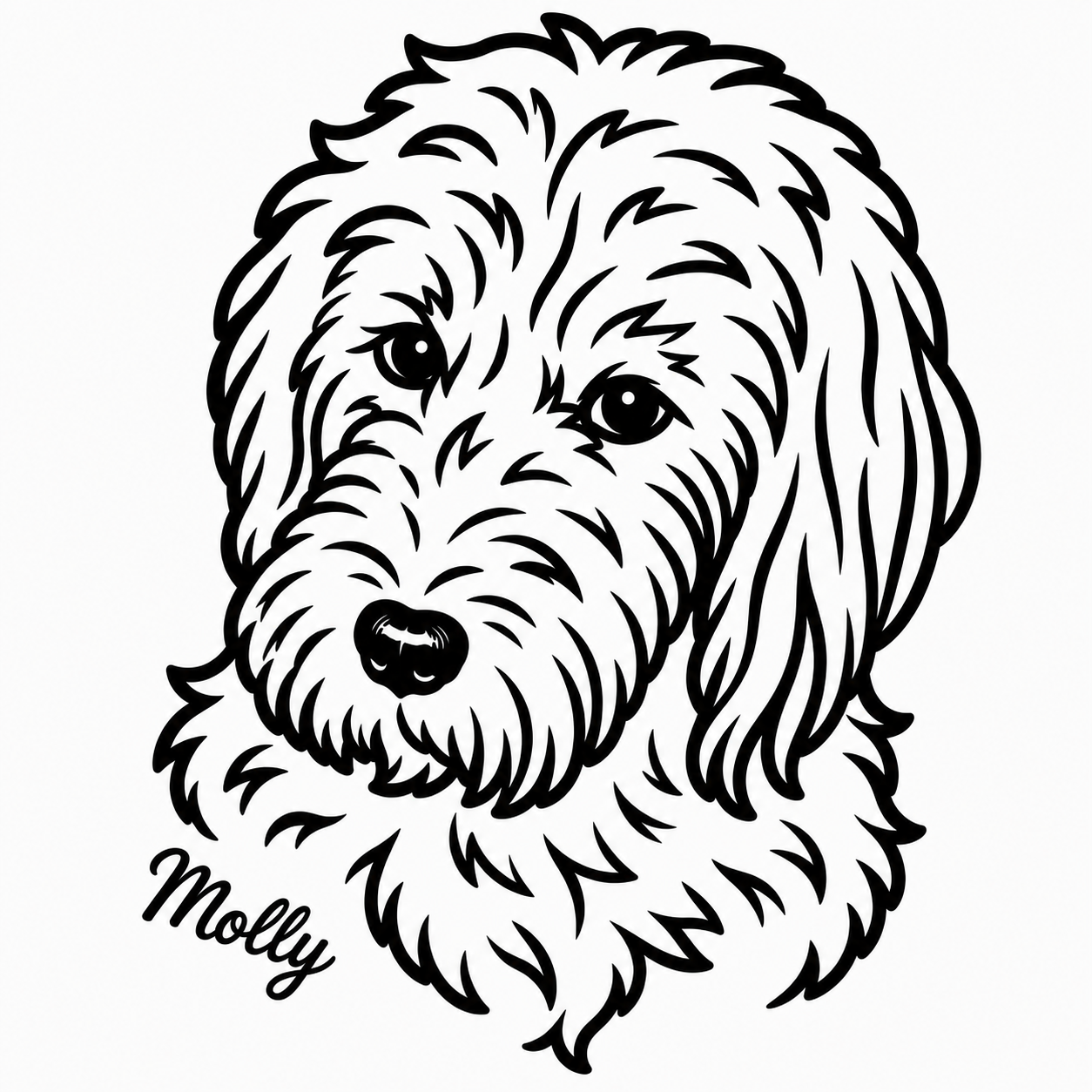 Custom Dog Portrait Cushion | Personalised from Your Photo