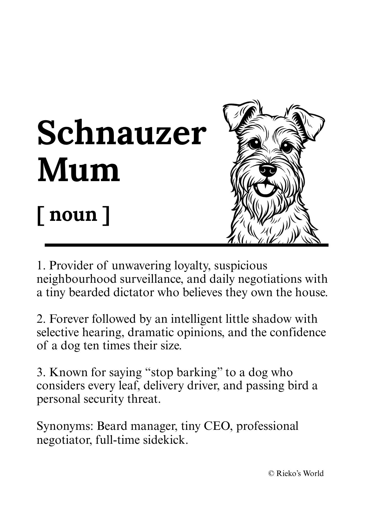 Dog Mum Definition™ Digital Downloadable Only - Breed Edition