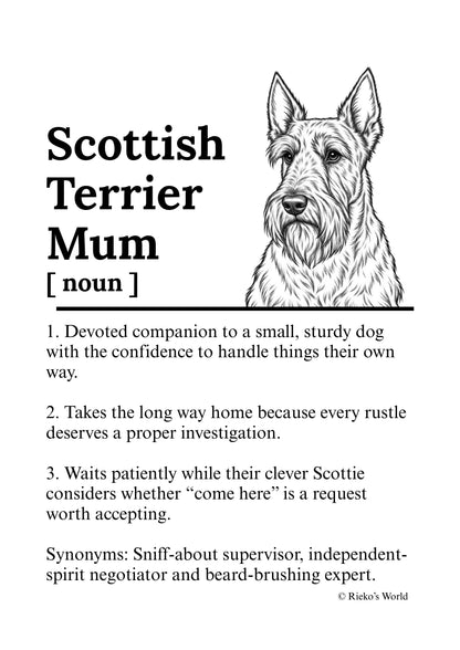 Dog Mum Definition™ Breed Print (Digital Download) - Wall Art for Dog Mums