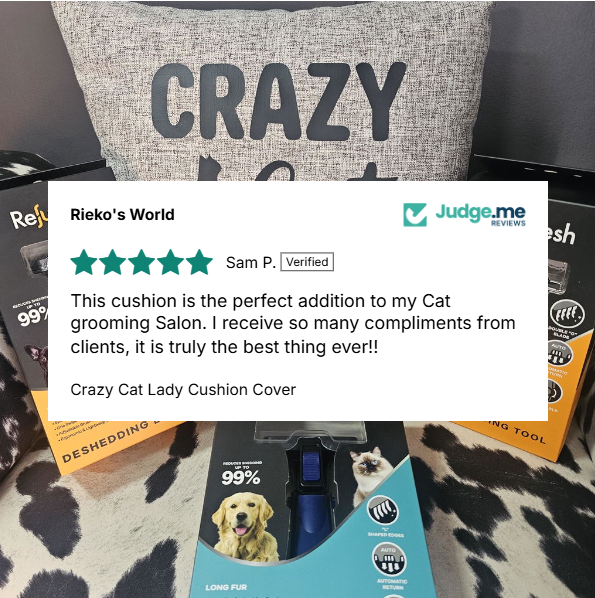 Crazy Cat Lady cushion cover 5 star review