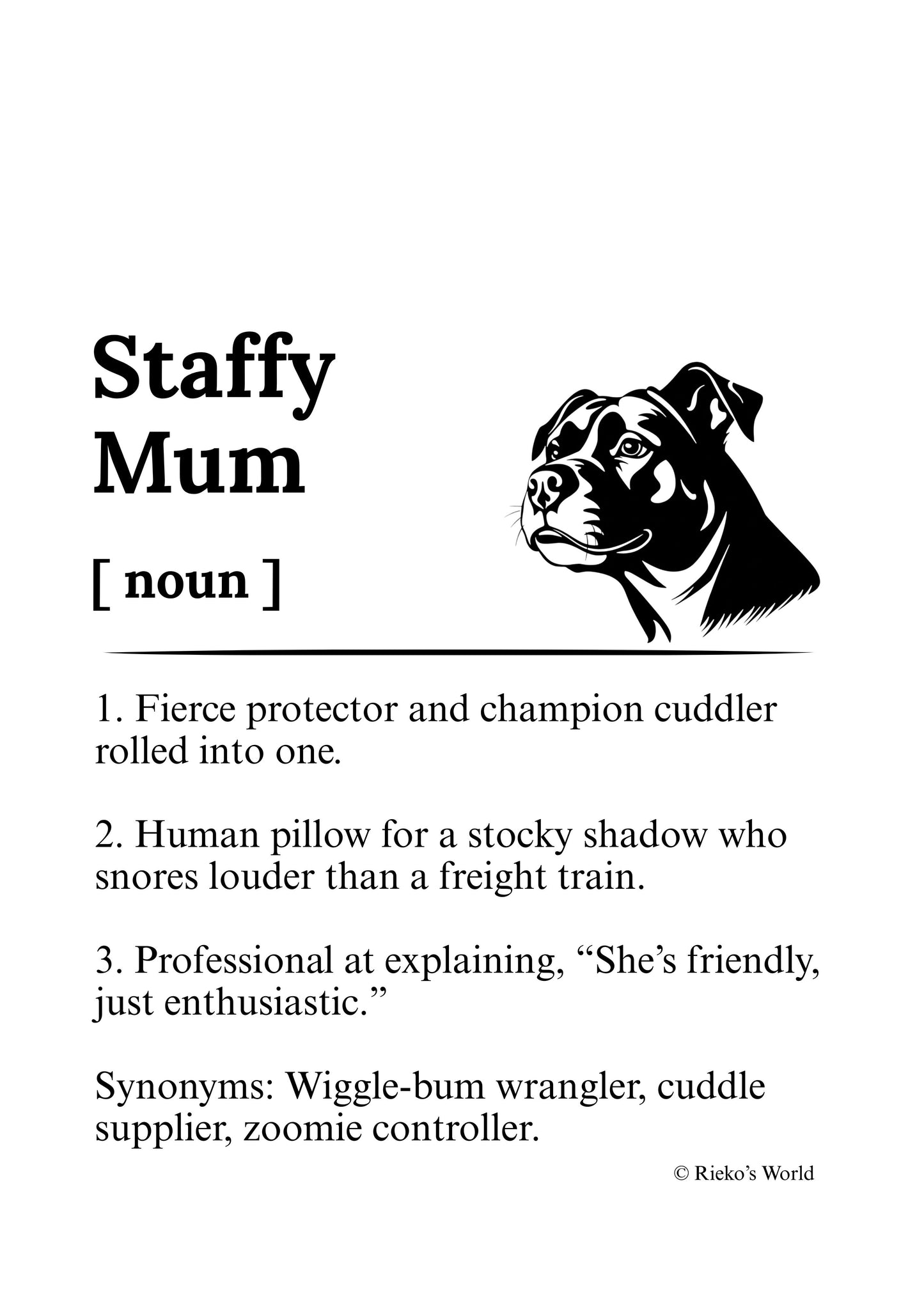 Dog Mum Definition™ Digital Downloadable Only - Breed Edition