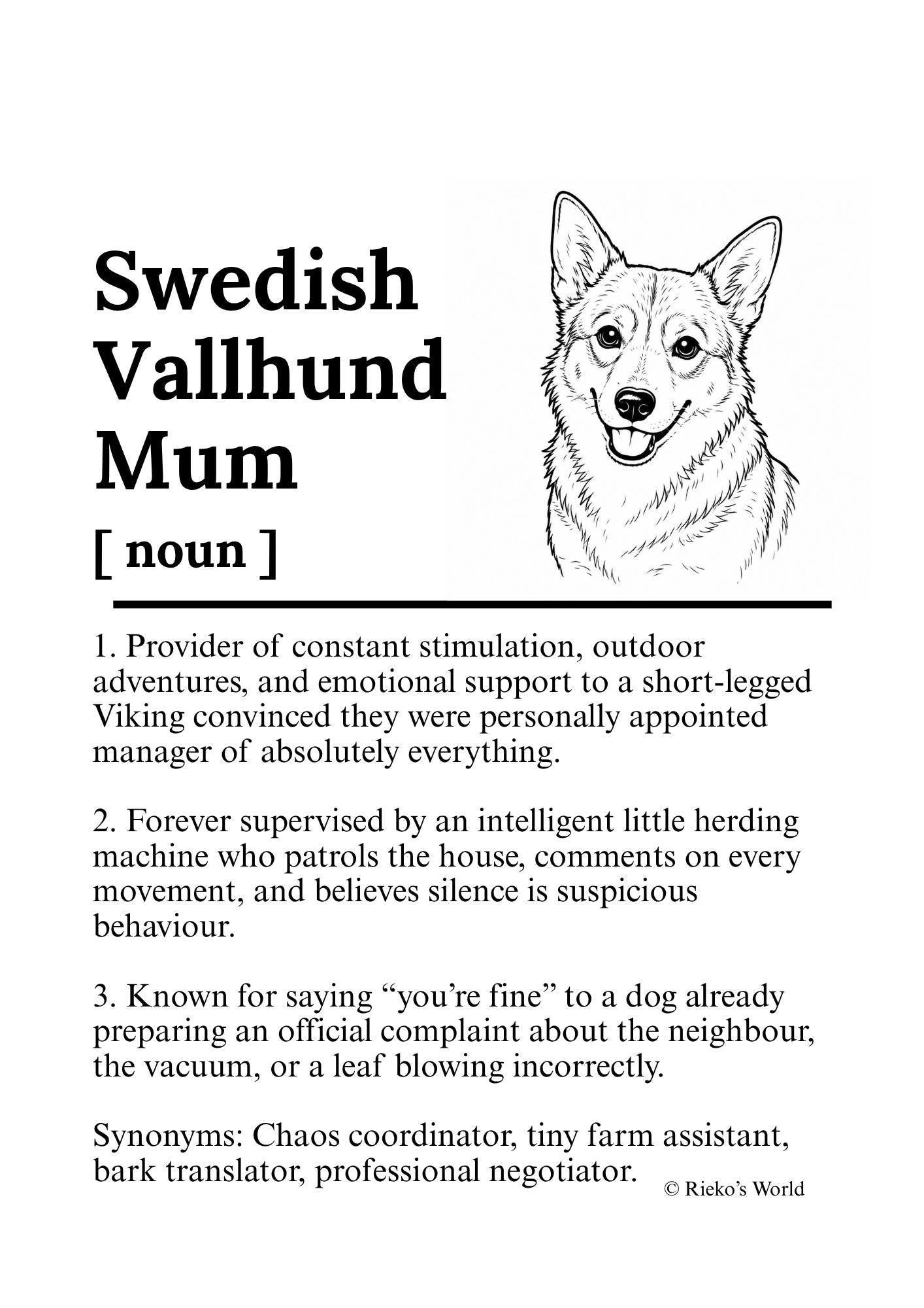 Dog Mum Definition™ Digital Downloadable Only - Breed Edition