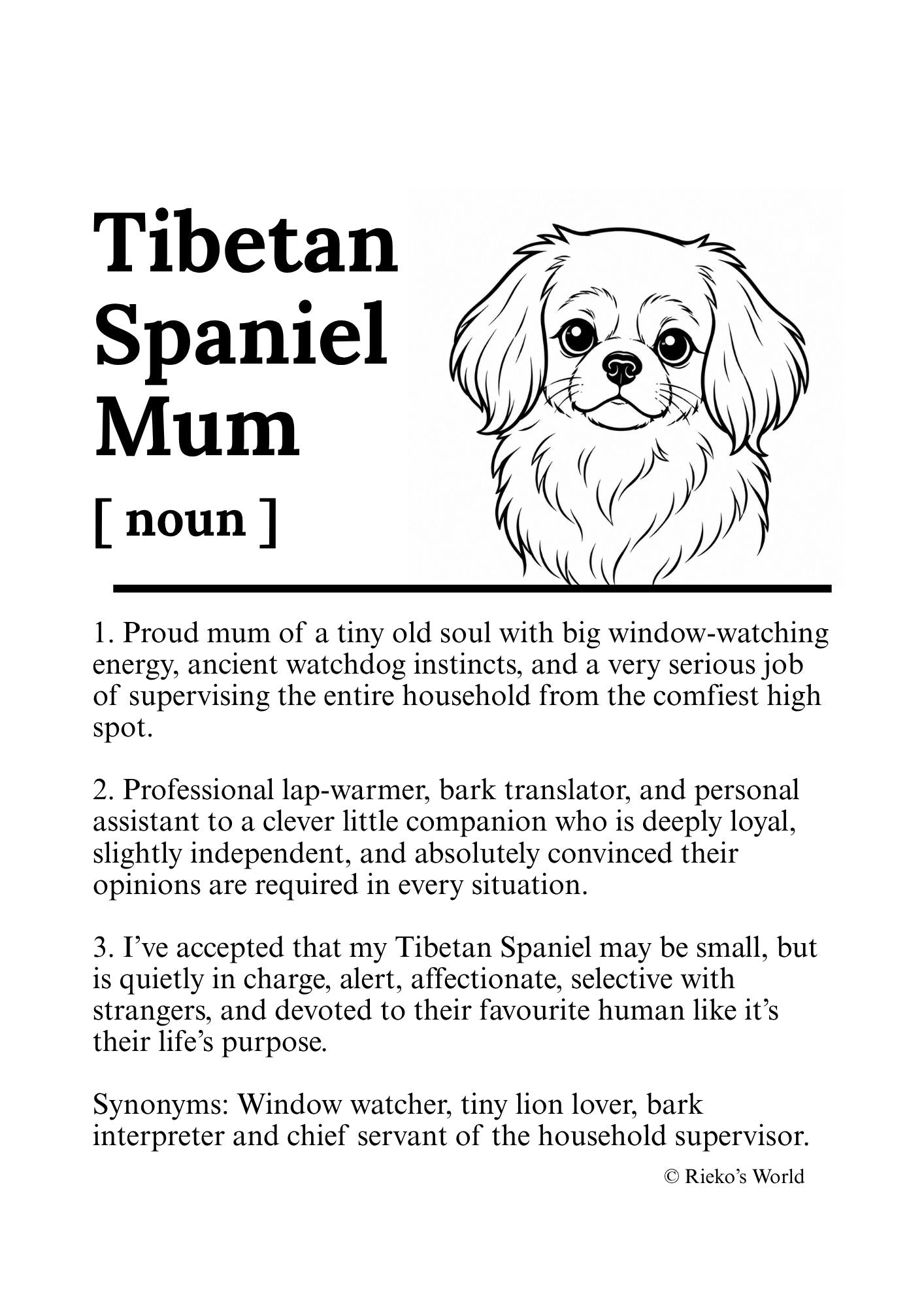 Dog Mum Definition™ Digital Downloadable Only - Breed Edition