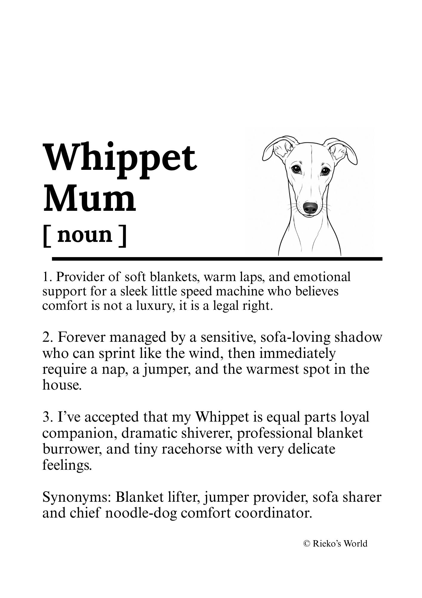 Dog Mum Definition™ Digital Downloadable Only - Breed Edition