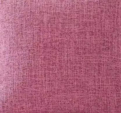 Dusty rose pink linen-look polyester cushion cover colour swatch — Rieko's World Australia