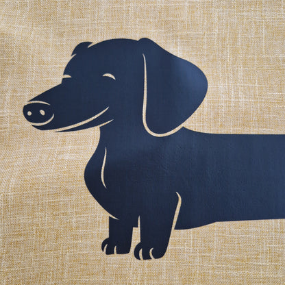 Gold mustard linen-look polyester cushion cover colour swatch — Rieko's World Australia